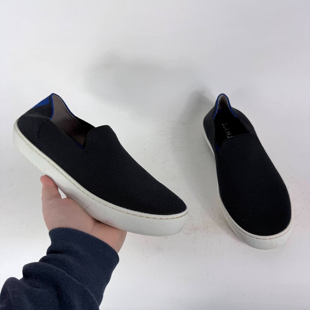 Rothy's The Original Casual Sneakers Women's 8 Black Slip-On Comfort Shoes